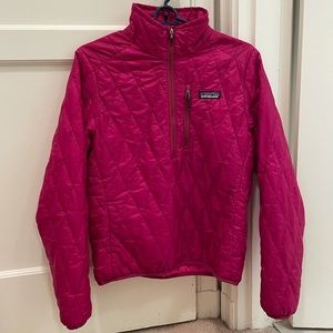 Patagonia quarter zip nano puff down jacket